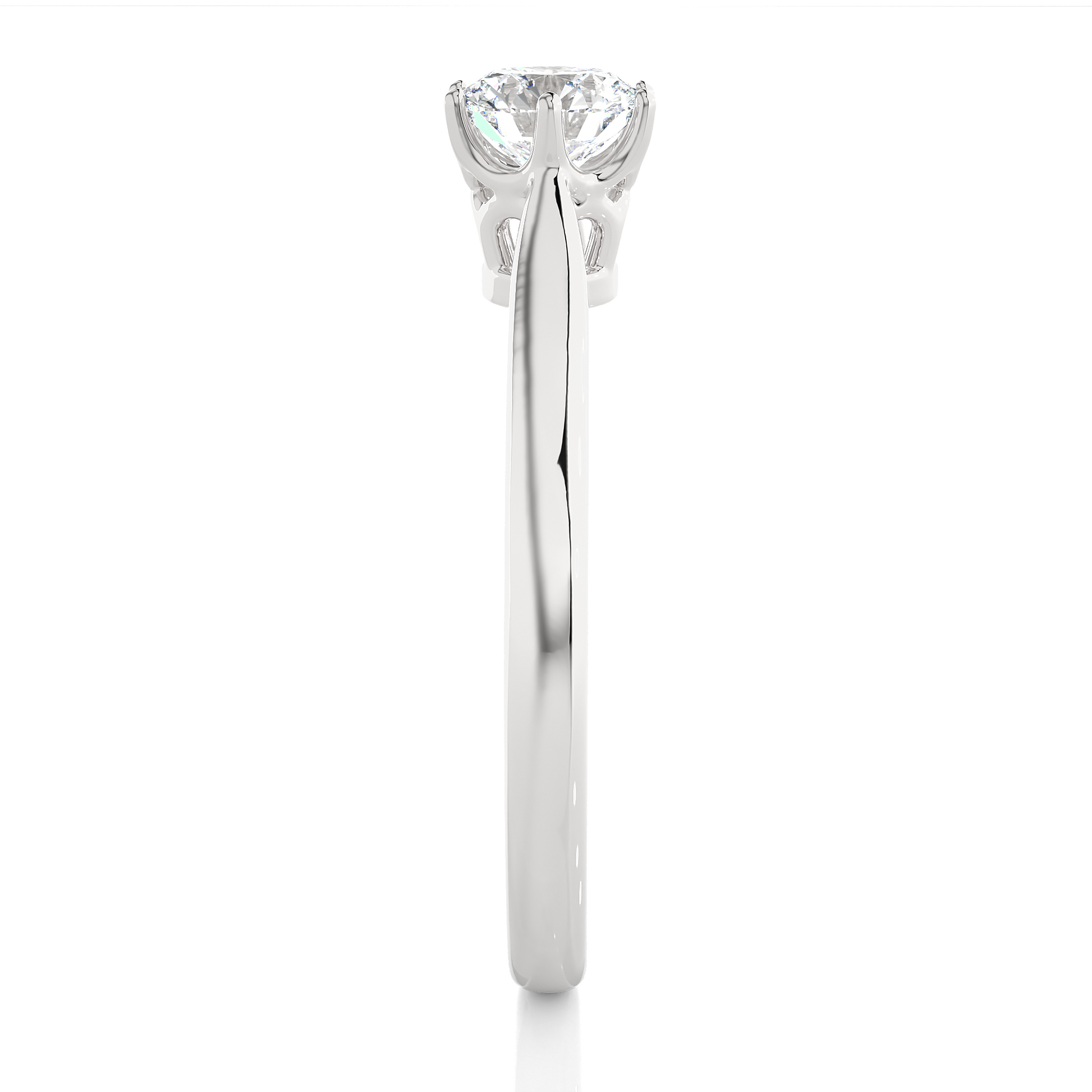 1.5 Ct Crown Solitaire Ring/Engagement Ring/Wedding Ring/E Color/VS Clarity/1 Ct Diamond Ring/CVD Diamond Ring/Round Cut Diamond/Six Prong Set/10k Gold/14k Gold/18k Gold/Yellow Gold/White Gold/Rose Gold/Anniversary Gift