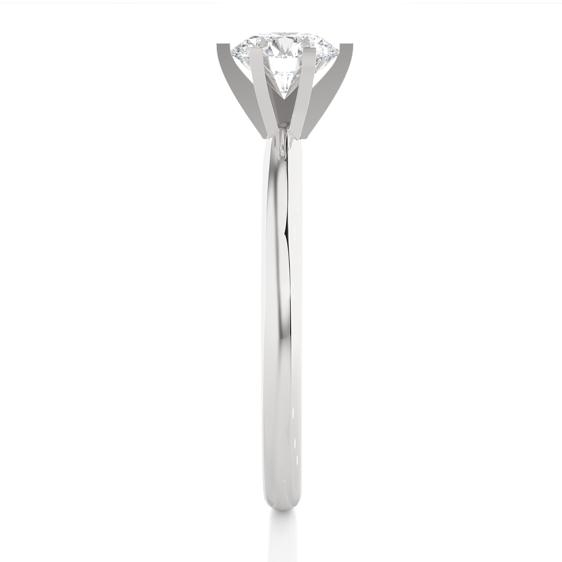 1 ct Six Prong Solitaire Ring/Round Cut Diamond/1 Ct Diamond Ring/Six Prong Setting/CVD Diamond Ring/Engagement Ring/Wedding Ring/White Gold/Rose Gold/Yellow Gold/10k Gold/14k Gold/18k Gold