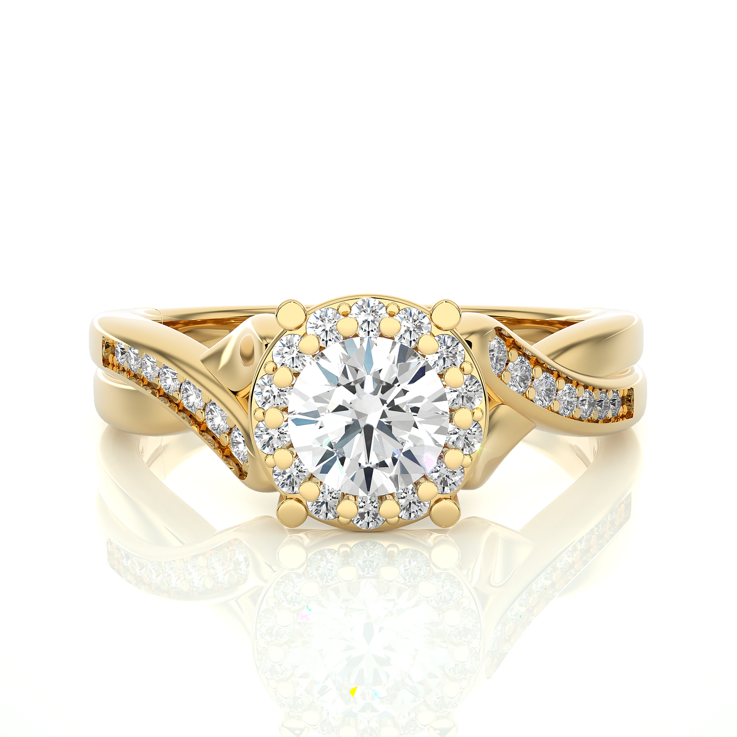1 ct Vine Solitaire Ring/Engagement Ring/Wedding Ring/E Color/VS Clarity/1 Ct Diamond Ring/CVD Diamond Ring/Round Cut Diamond/Round Diamond Side Stone/Prong Set/Halo Set/Pave Set/10k Gold/14k Gold/18k Gold/Yellow Gold/White Gold/Rose Gold/Anniversary Gift
