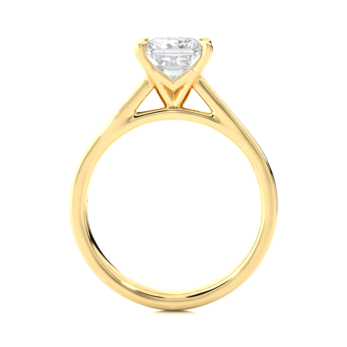 1.95 Ct Princess Cut F-VS1 Lab Grown Diamond Gold Engagement Ring/Wedding Ring/F Color/VS Clarity/1 Ct Diamond Ring/CVD Diamond Ring/Round Cut Diamond/Round Diamond Side Stone/Prong Set/Pave Set/10k Gold/14k Gold/18k Gold/Yellow Gold/White Gold/Rose Gold/Anniversary Gift