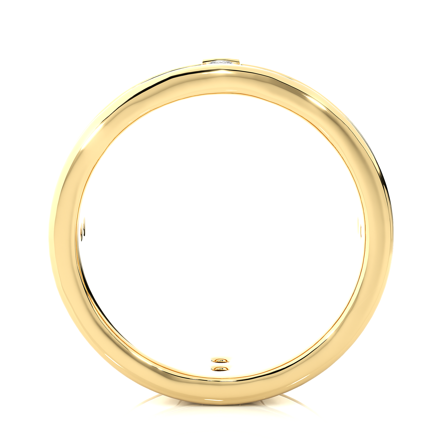 Bar Set Round Cut Ring/Wedding Ring/EF Color/VS Clarity/1 CTW Diamond Band/CVD Diamond Band/Round Cut Diamond/Prong Set/10k Gold/14k Gold/18k Gold/Yellow Gold/White Gold/Rose Gold/Anniversary Gift