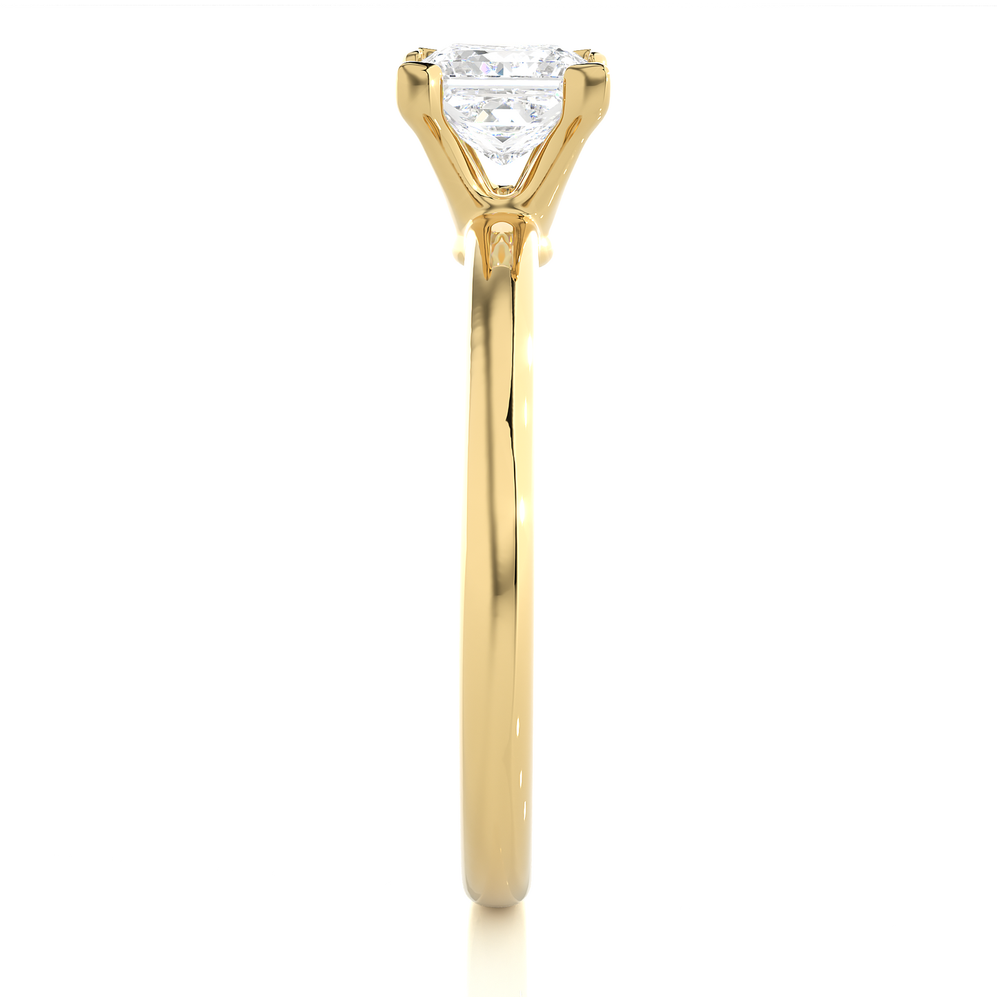 1 ct Classic Princess Ring/1 Ct Princess Diamond Ring/Princess Cut Diamond/Prong Setting/Rose Gold/White Gold/Yellow Gold/10k Gold/14k Gold/18k Gold/CVD Diamond Ring/Engagement Ring/Wedding Ring/Anniversary Gift