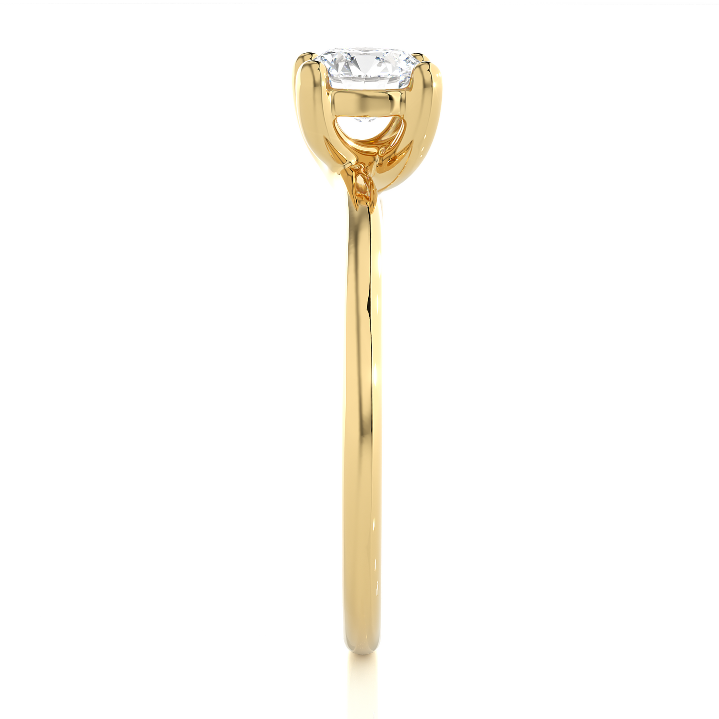 1.03 Ct Round Cut E-VS1 Lab Grown Diamond Solitaire Engagement Ring/Round Cut Diamond/Four Prong Setting/1 Ct Diamond Ring/Rose Gold/White Gold/Yellow Gold/10k Gold/14k Gold/18k Gold/CVD Diamond Ring