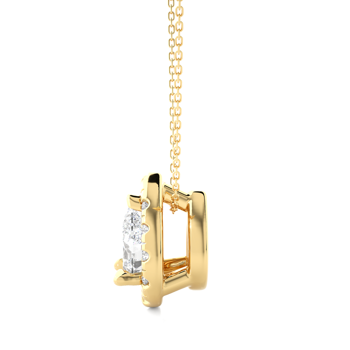 1.25 CT Pear Cut Lab Grown Diamond Halo Gold Pendant/CVD Diamond Pendant/Gold Diamond Pendant/1 Ct Diamond Pendant/Solitaire Diamond Pendant/Anniversary Gift For Her/igi Certified/Ethical Diamond/Silver Pendant/Gold Pendant/CVD Diamond Pendant/EF Color Diamond/VS Clarity Diamond/Manmade Diamond/Lab Grown Diamond/Pendant Necklace/Pear Cut Diamond/Pendant