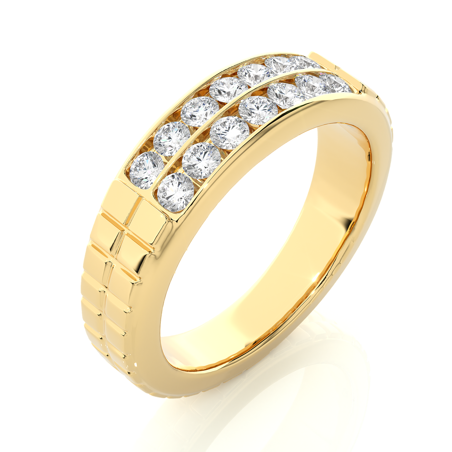 0.84 TCW Round Cut FG-VS Lab Grown Diamond Gold Wedding Band/Wedding Ring/FG Color/VS Clarity/1 CTW Diamond Band/CVD Diamond Band/Round Cut Diamond/Prong Set/Pave Set/10k Gold/14k Gold/18k Gold/Yellow Gold/White Gold/Rose Gold/Anniversary Gift
