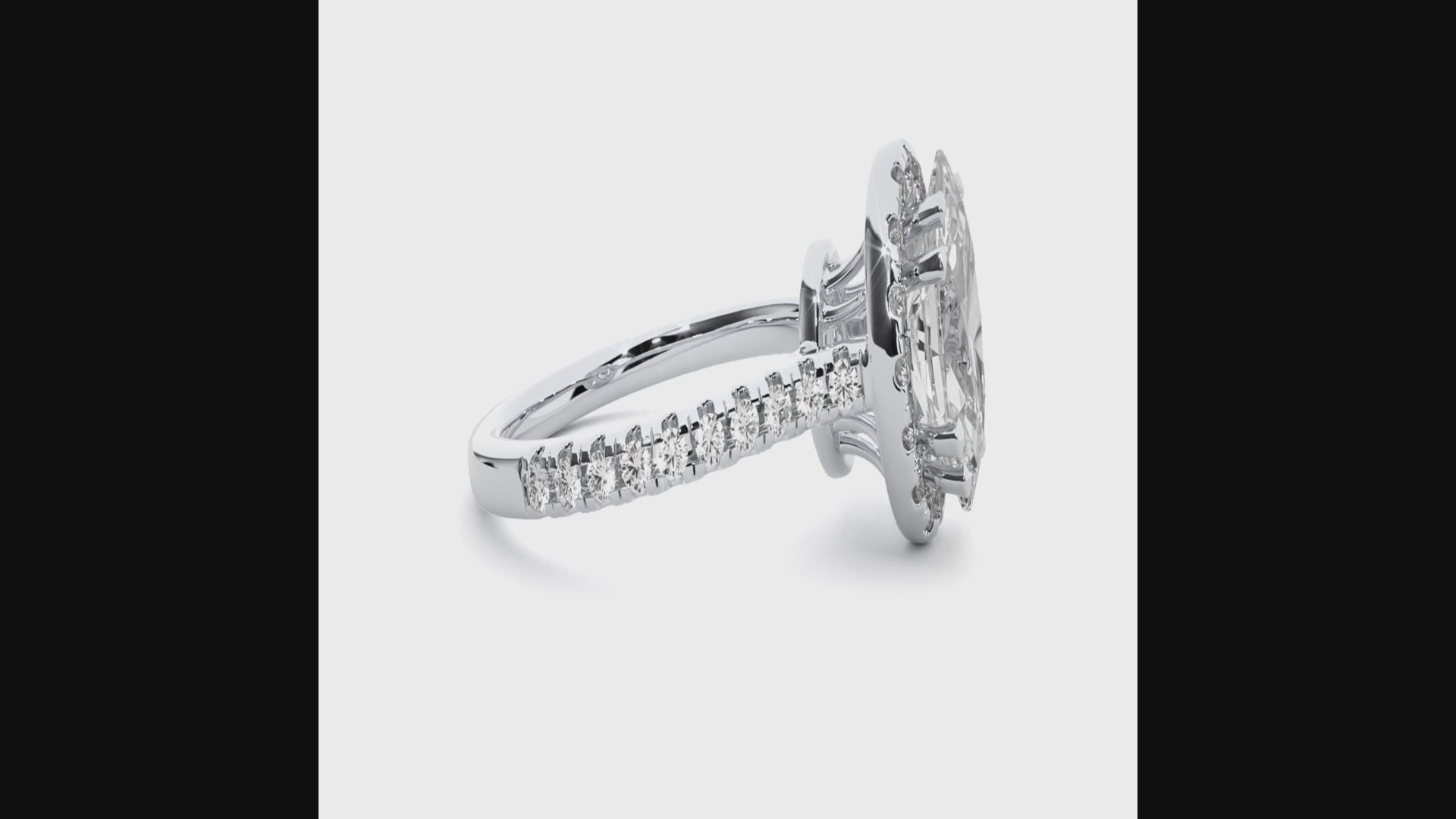 1.5 ct Spaced Oval Ring/Engagement Ring/Wedding Ring/E Color/VS Clarity/1 Ct Diamond Ring/CVD Diamond Ring/Oval Cut Diamond/Round Diamond Side Stone/Eight Prong Set/Halo Set/Pave Set/10k Gold/14k Gold/18k Gold/Yellow Gold/White Gold/Rose Gold/Anniversary Gift