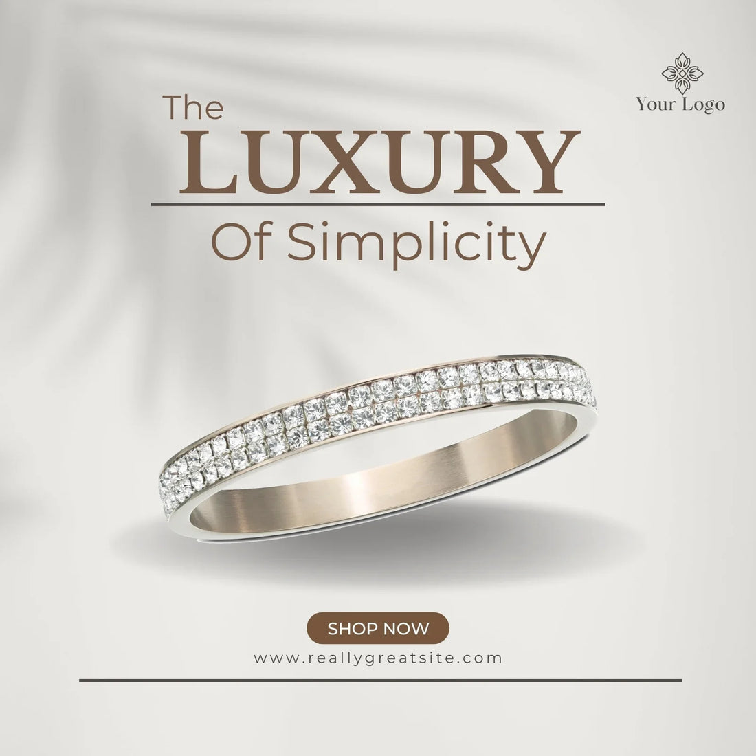 "Elegant Diamond Band – Embrace the Luxury of Simplicity with Timeless Style and Understated Sophistication"