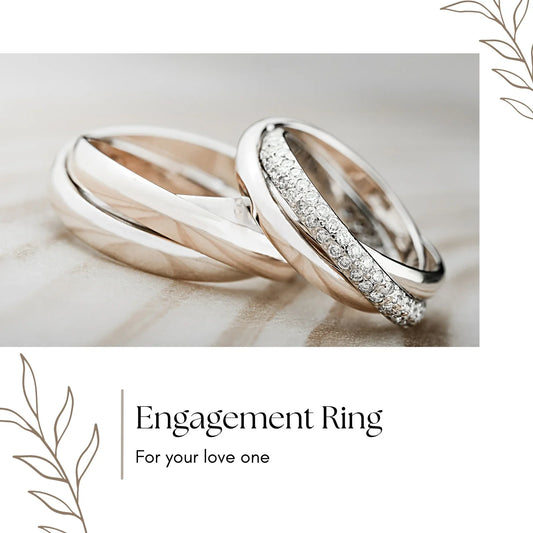Entwined Elegance – Diamond-Studded Engagement Rings Symbolizing Eternal Love, Unity, and Timeless Commitment