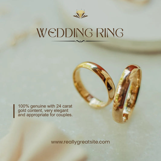 "24 Carat Gold Wedding Rings – Pure Elegance Crafted for Couples Who Cherish Timeless Love and Commitment"