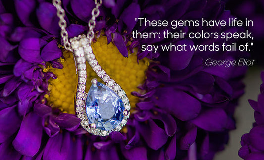 Elegant blue gemstone pendant with diamonds showcasing timeless beauty