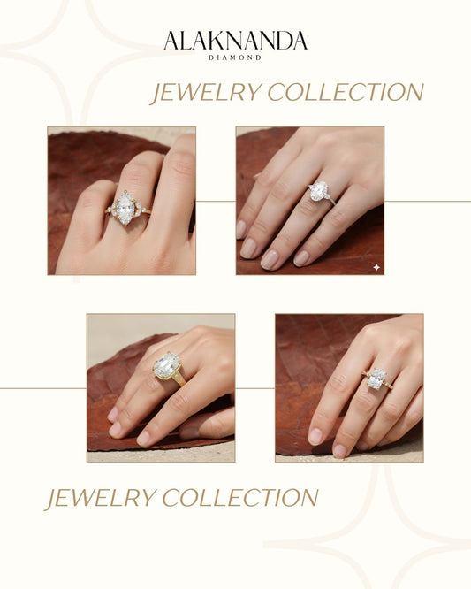 Elegant Alaknanda Diamond Jewelry Collection Featuring Timeless Gold Rings with Brilliant Cuts, Perfect for Engagements, Celebrations, and Everyday Luxury