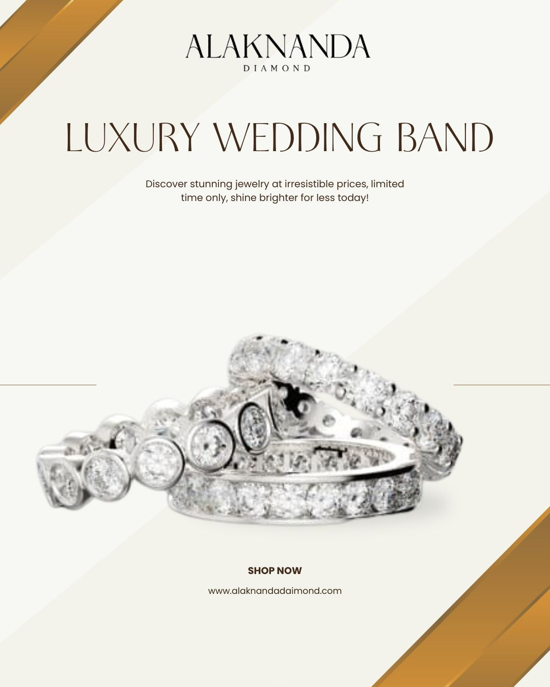Luxury Diamond Wedding Bands by Alaknanda Diamond Featuring Brilliant Sparkle Timeless Elegance Premium Craftsmanship Perfect Symbol of Love and Commitment