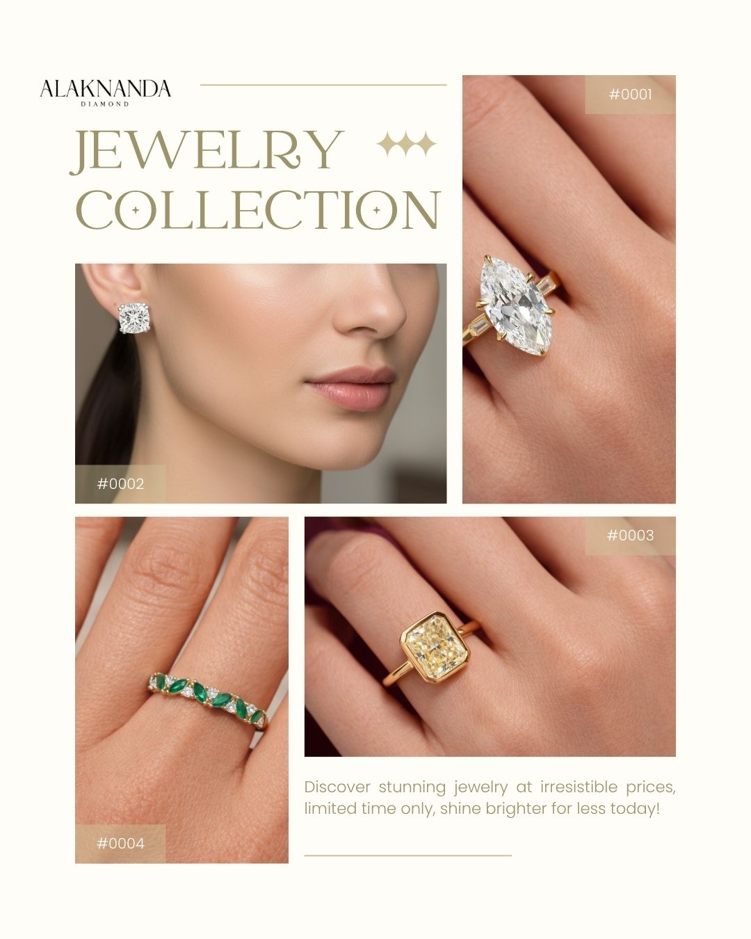 Elegant Diamond Jewelry Collection Featuring Rings Earrings And Timeless Luxury