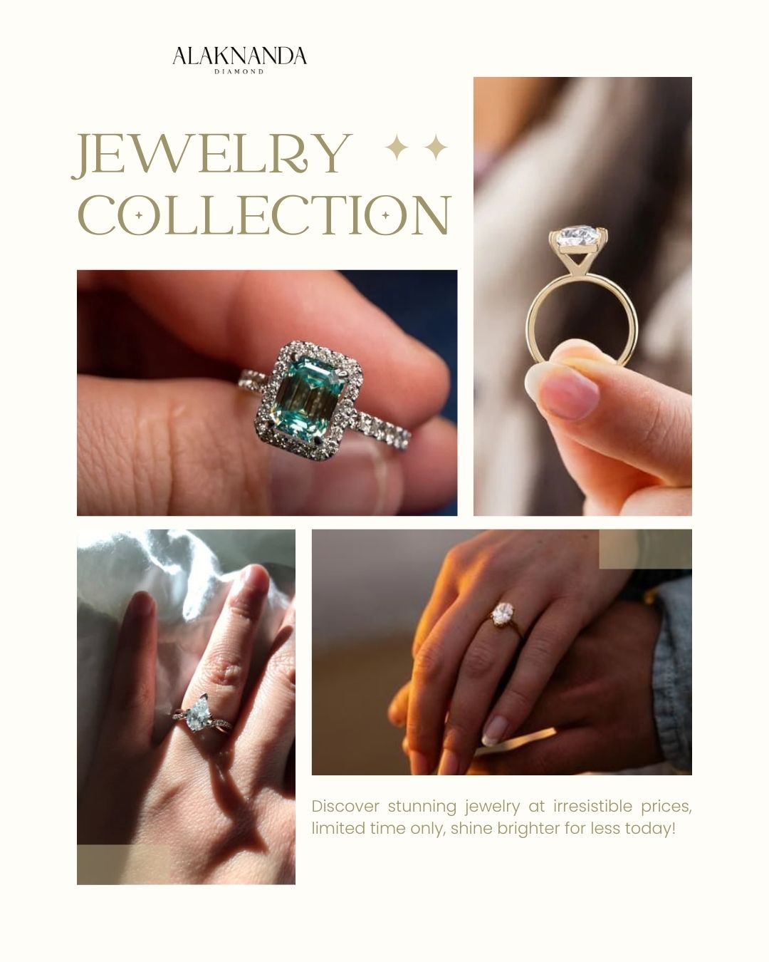Elegant Alaknanda Diamond Jewelry Collection Featuring Timeless Rings, Brilliant Cuts, Modern Designs, and Luxurious Sparkle for Every Special Occasion Today
