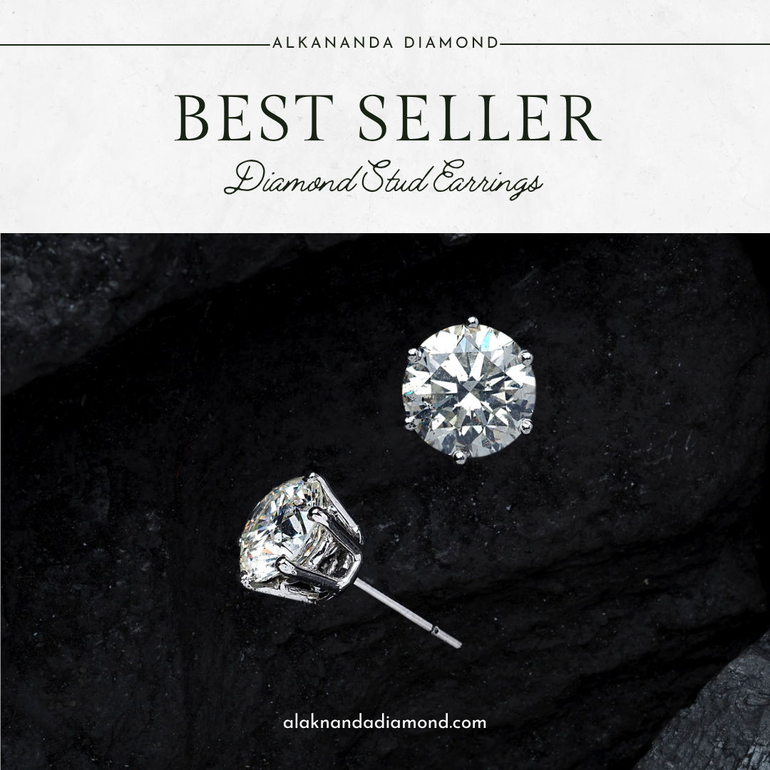 "Elegant Lab-Created Diamond Stud Earrings – Ethical, Brilliant, Sustainable Luxury Jewelry for Daily Glamour or Special Occasion Sparkle"