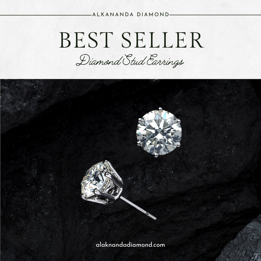 "Elegant Lab-Created Diamond Stud Earrings – Ethical, Brilliant, Sustainable Luxury Jewelry for Daily Glamour or Special Occasion Sparkle"