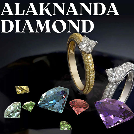 "Alaknanda Diamond Rings – Elegant Gold and Platinum Bands with Radiant Multicolor Gemstone Brilliance"
