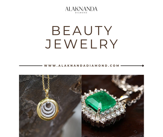 Elegant Gold and Emerald Diamond Pendant Necklace Collection by Alaknanda – Timeless Beauty Jewelry Crafted for Luxury, Style, and Modern Sophistication ✨💎