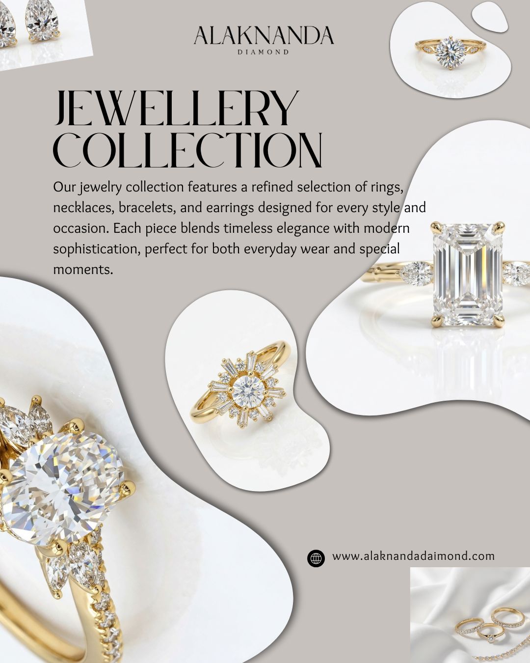 Elegant Alaknanda Diamond Jewellery Collection Featuring Timeless Luxury Designs Exclusive