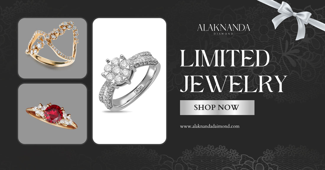 Limited Edition Diamond Jewelry Collection by Alaknanda Diamond Elegant Gold and White Gold Rings with Brilliant Diamonds and Luxury Designs ✨💎