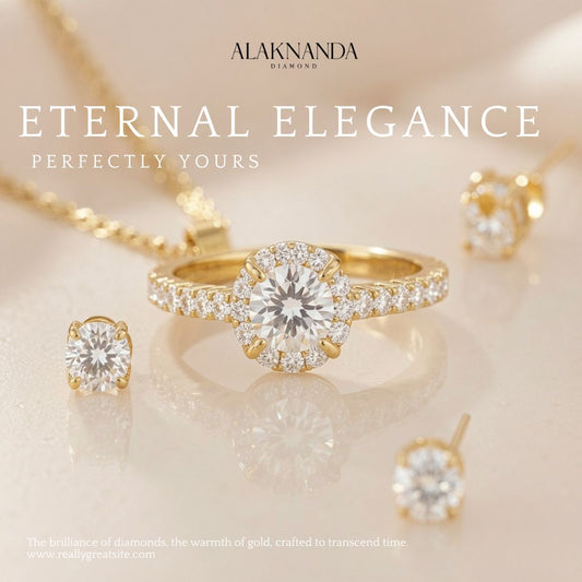 Eternal Elegance Diamond Ring Set Crafted For Timeless Beauty