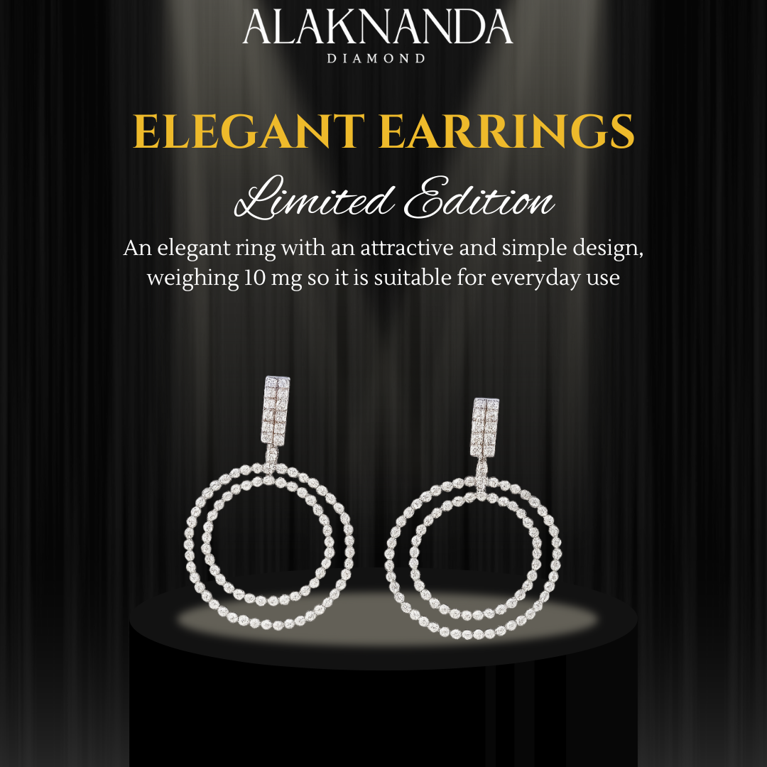 "Elegant Alaknanda Limited Edition Earrings – Timeless Sparkle, Modern Design, and Sophisticated Luxury for Everyday Elegance