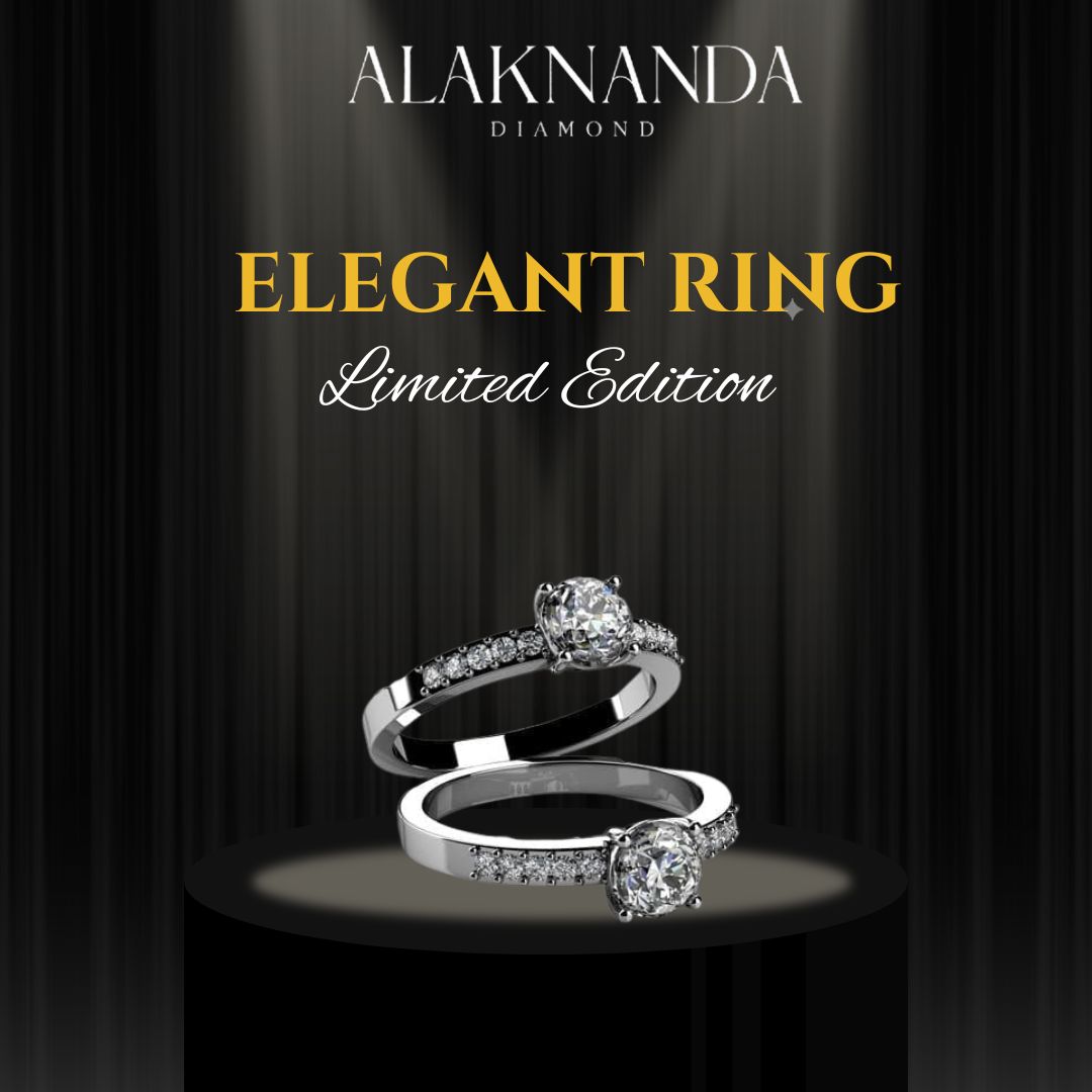 Elegant Limited Edition Diamond Engagement Rings by Alaknanda Diamond Featuring Brilliant Round Solitaire Sparkle in Luxurious White Gold Timeless Romance 💍✨
