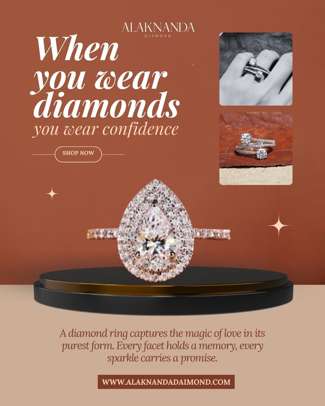 Alaknanda Diamond rings showcasing timeless elegance, brilliant sparkle, romantic designs, and exquisite craftsmanship to celebrate love, confidence, and lasting beauty