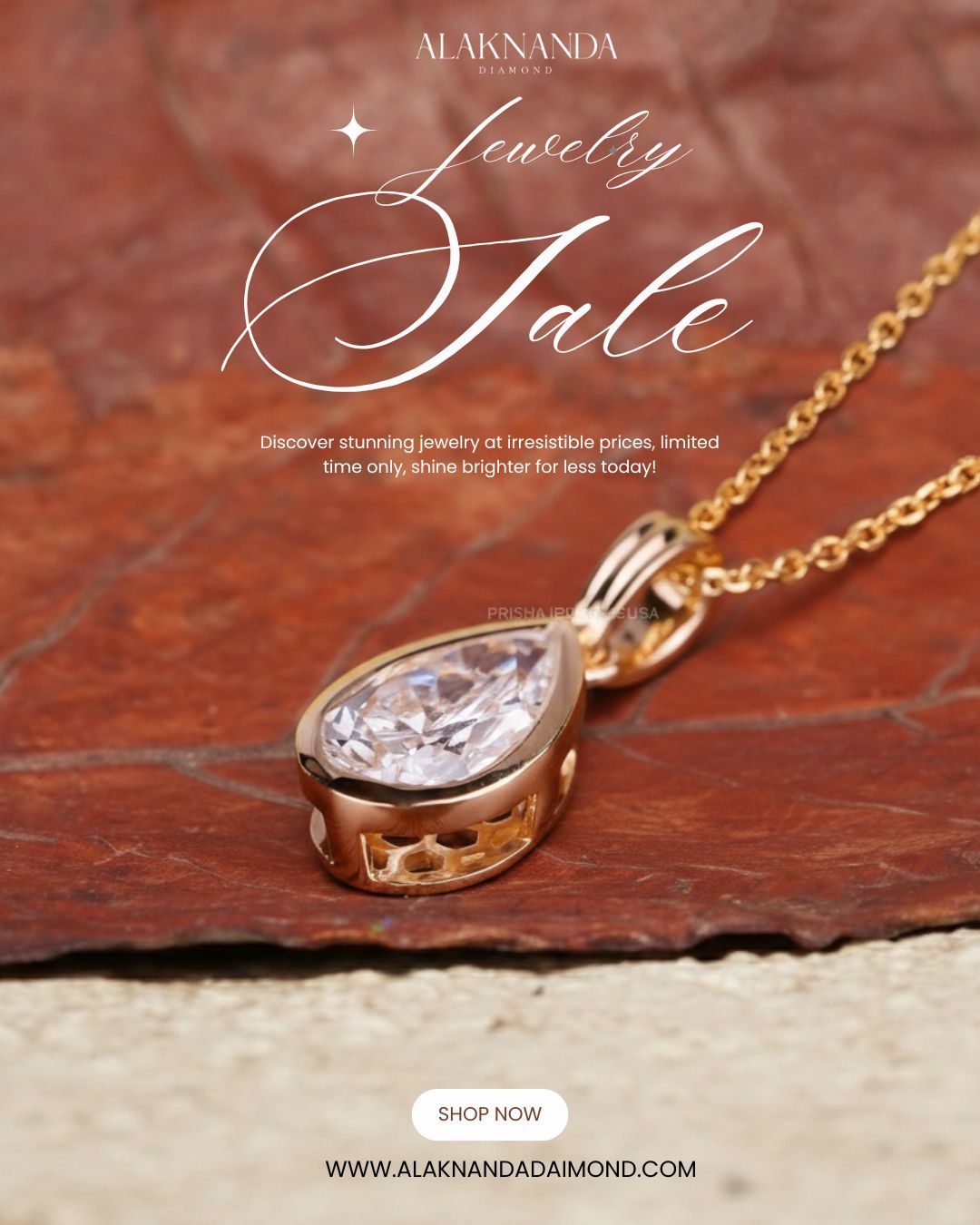 Elegant Pear Shape Diamond Pendant Necklace by Alaknanda Diamond in Gold Setting Timeless Sparkle Perfect for Everyday Luxury and Special Occasions