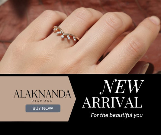 Elegant Minimalist Diamond Ring New Arrival by Alaknanda Featuring Delicate Design Sparkling Stones and Timeless Beauty for Everyday Luxury Wear
