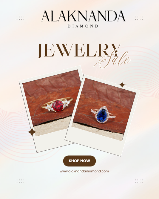 Alaknanda Diamond Jewelry Sale Featuring Elegant Ruby and Sapphire Rings with Brilliant Diamond Accents Luxury Styles to Sparkle Every Day 💎✨