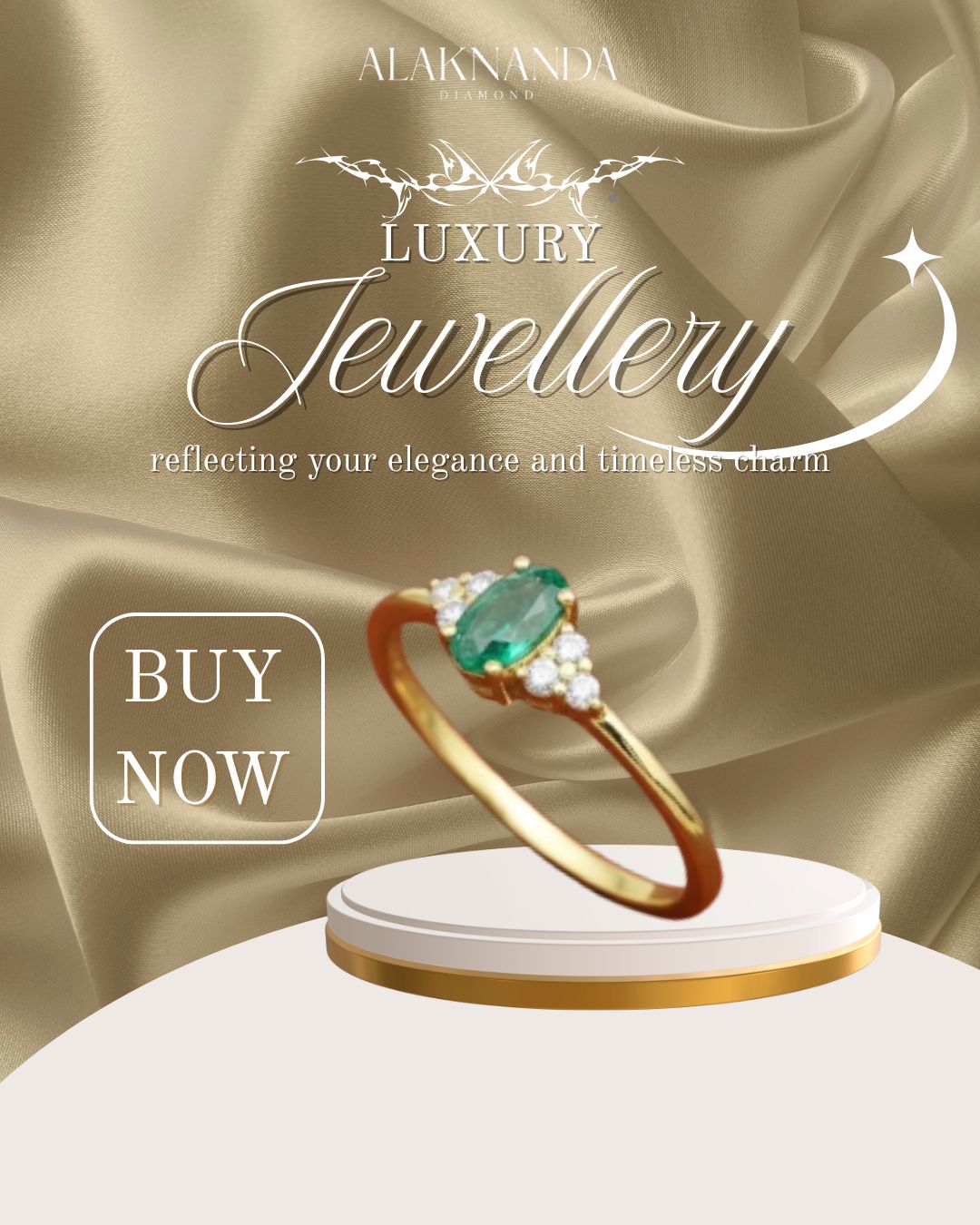 Elegant Emerald Diamond Ring Showcasing Luxury, Grace And Timeless Beauty