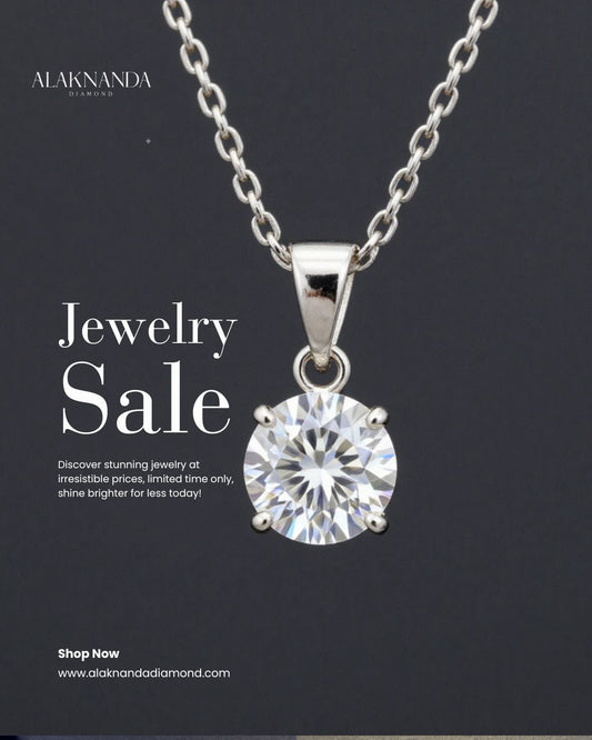 Elegant Solitaire Diamond Pendant Necklace Sparkles In Exclusive Jewelry Sale