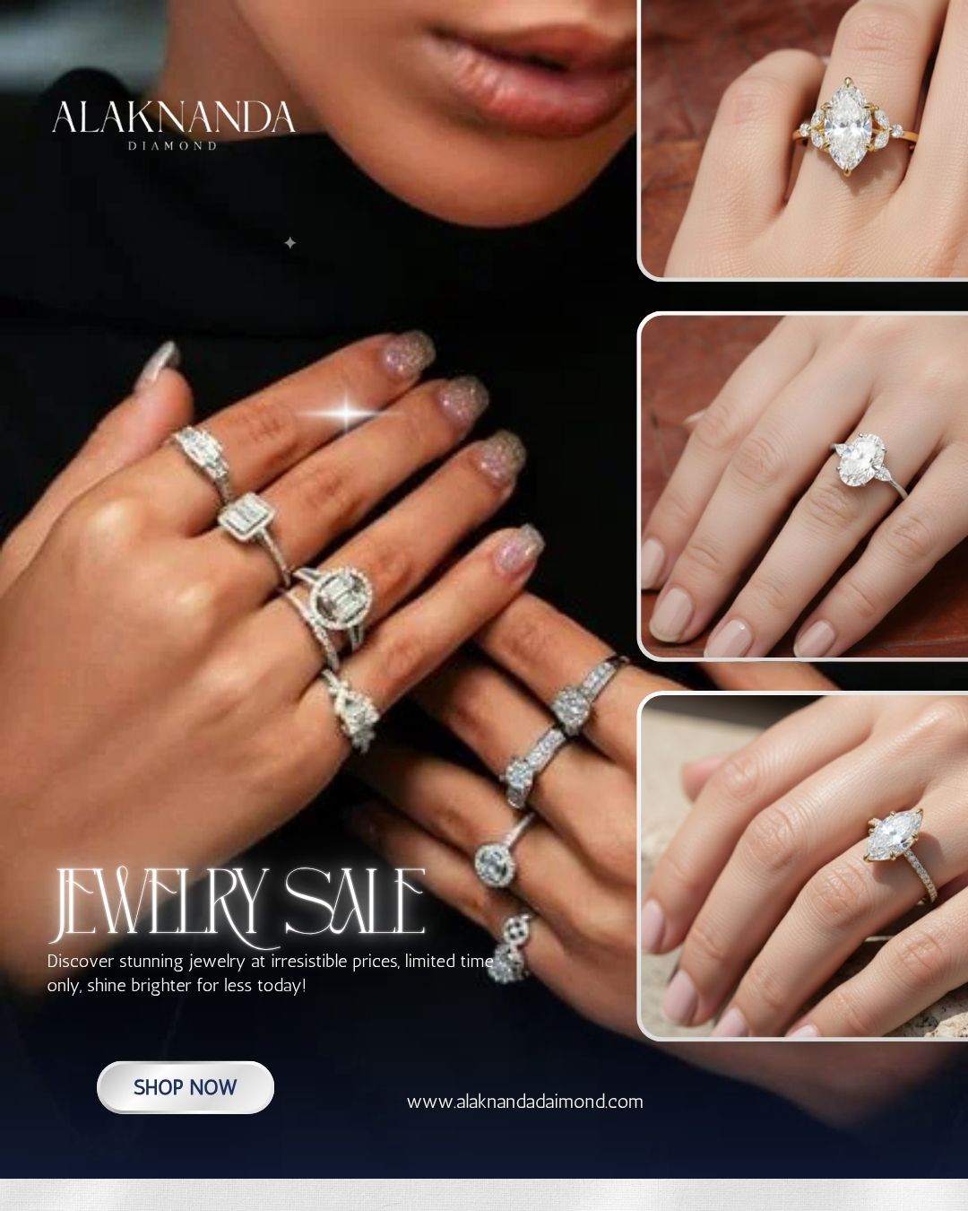 Elegant Diamond Jewelry Sale Featuring Timeless Rings Sparkling Designs Exclusive Offers Shine Brighter Today Limited Time Luxury Collection Now Online