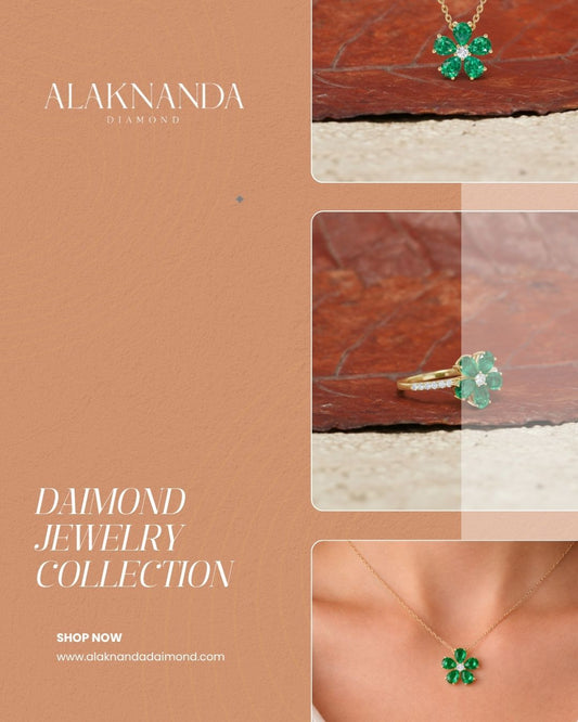 Elegant Emerald Diamond Jewelry Collection Featuring Floral Inspired Designs Timeless Craftsmanship Luxury Pieces for Every Occasion and Sophisticated Style