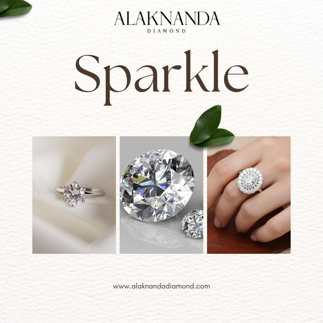 Luxury Diamond Engagement Rings Collection with Brilliant Round Diamonds Elegant Solitaire and Halo Ring Designs from Alaknanda Diamond Sparkle Jewelry 💎✨