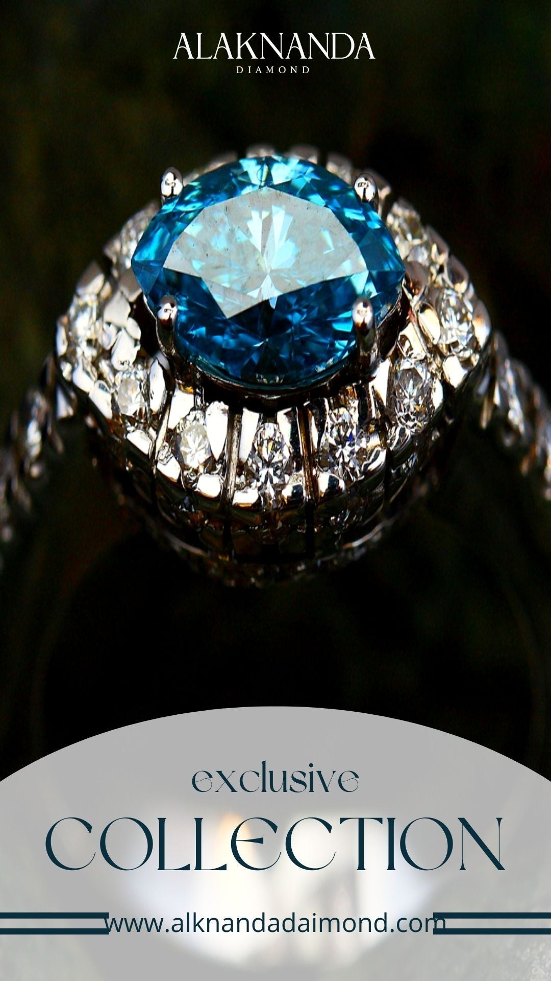 Alaknanda Exclusive Diamond Collection – Brilliant Blue Gemstone Rings with Timeless Elegance, Luxury Design, and Exquisite Craftsmanship