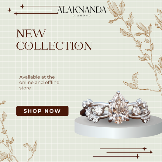 Alaknanda Marquise Diamond Ring – New Collection Jewelry with Floral-Inspired Band, Sparkling Elegance, and Timeless Luxury