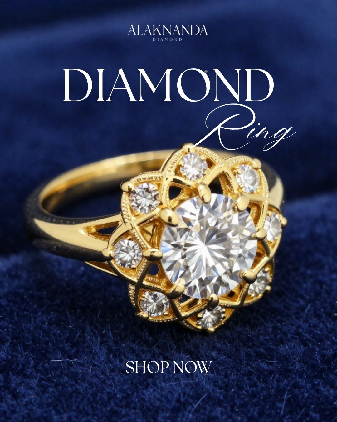 Elegant Gold Diamond Ring Sparkles With Timeless Luxury And Brilliance
