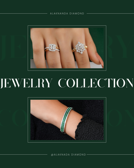 Alaknanda Diamond Collection – Elegant Rings and Bangles Blending Sparkling Luxury with Regal Green Accents