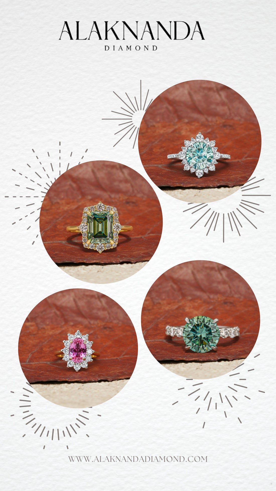 Elegant fancy colored diamond rings featuring halo and solitaire designs in gold with brilliant sparkle, timeless elegance, luxury craftsmanship appeal. 💎✨