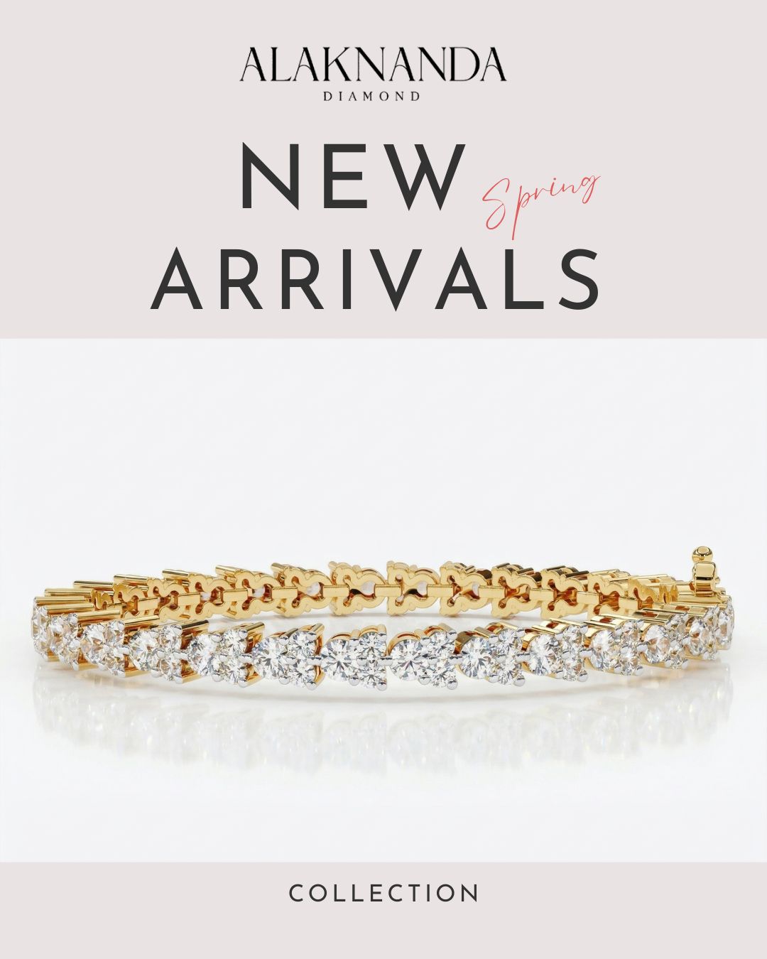 Elegant Diamond Bracelet New Spring Collection with Timeless Luxury Design
