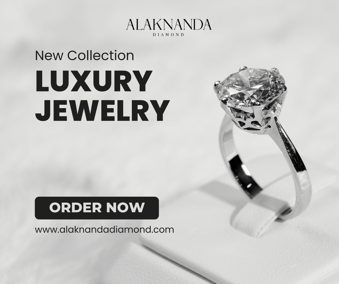 Alaknanda Diamond Luxury Solitaire Ring New Collection Elegant Brilliant Sparkling White Gold Engagement Jewelry Timeless Beauty Premium Craftsmanship Statement Design ✨💍