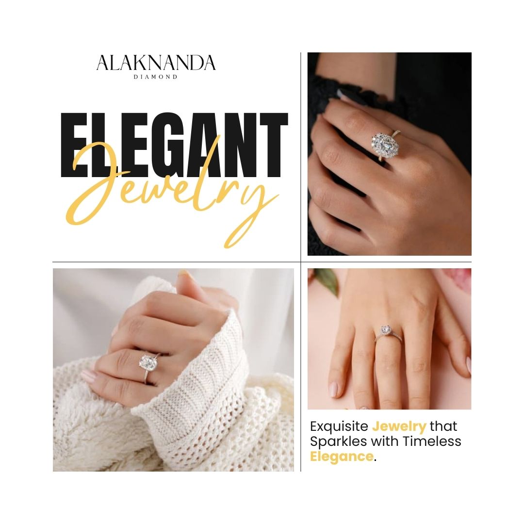 Elegant Diamond Jewelry Collection by Alaknanda Diamond Featuring Brilliant Engagement Rings with Timeless Sparkle, Luxury Craftsmanship, and Sophisticated Modern Style 💎✨