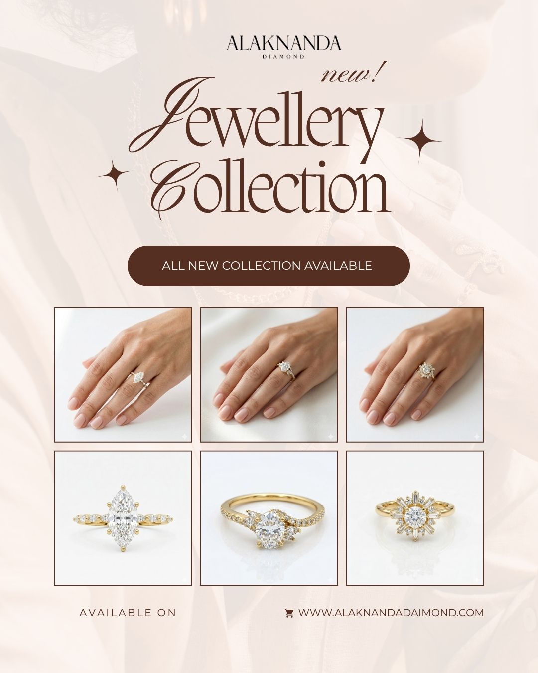 New Alaknanda Diamond Jewellery Collection Featuring Elegant Timeless Diamond Designs