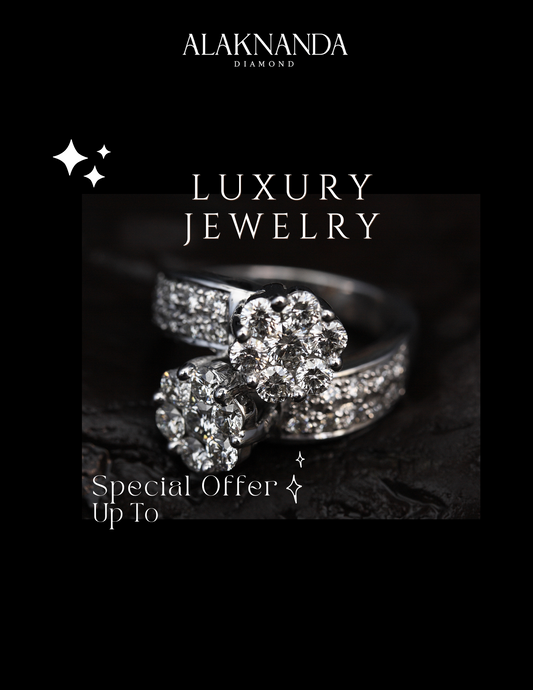 Alaknanda Diamond Luxury Jewelry – Sparkling Floral Cluster Rings with Brilliant Elegance and Timeless Special Offer