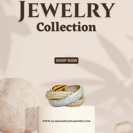 Elegant Tricolor Diamond Rings – Timeless Craftsmanship for Modern Sophistication in Every Sparkling Detail