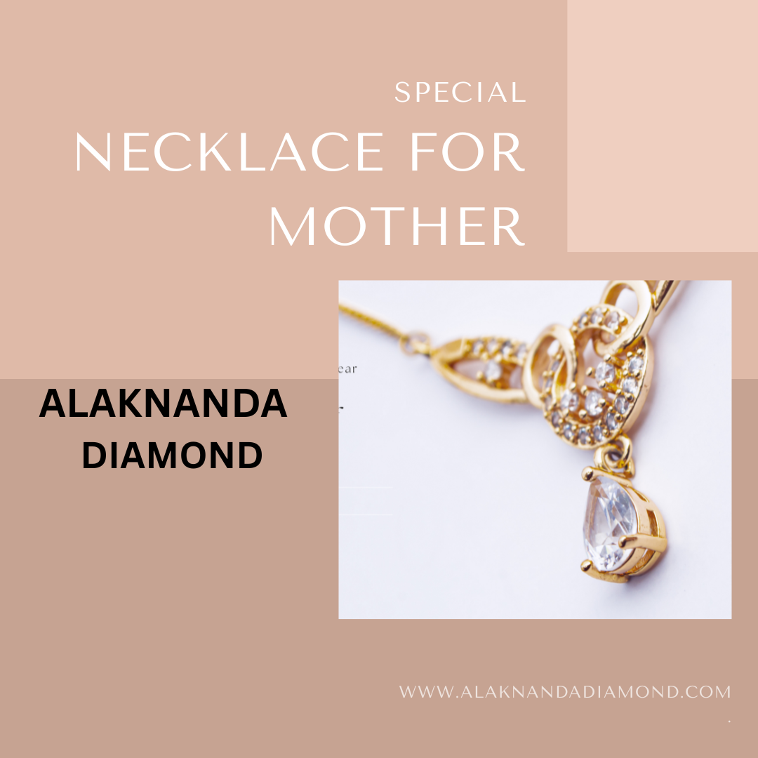 "Elegant Diamond Necklace Gift – Celebrate Mother’s Love with Alaknanda’s Timeless Jewelry Collection Today"