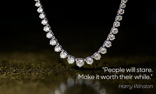Elegant diamond necklace showcasing timeless brilliance and luxurious statement design