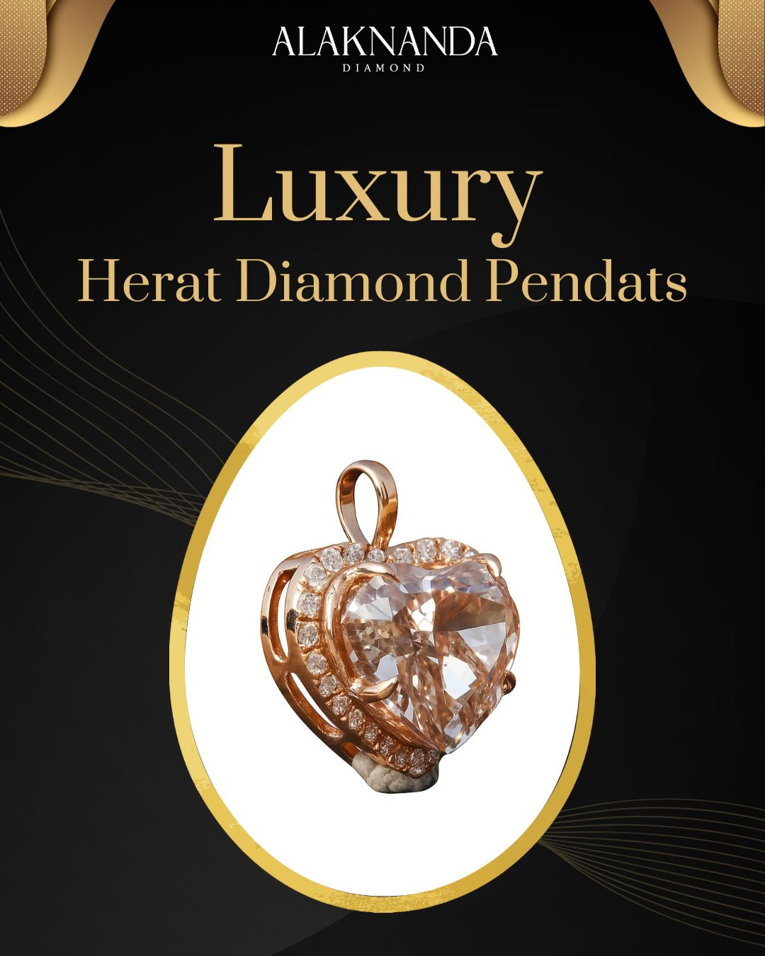 “Alaknanda Luxury Heart Diamond Pendants – Elegant Jewelry with Timeless Sparkle, Refined Craftsmanship, and Unforgettable Romantic Charm”